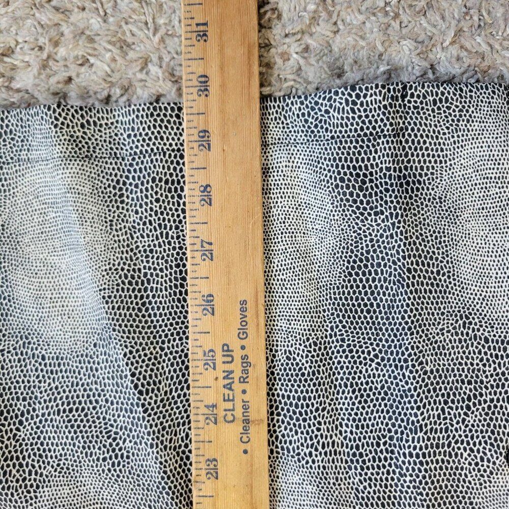 Vintage Alan Stuart Shirt Mens Large Gray Geometric Polyester Button Up Staining - Picture 4 of 7
